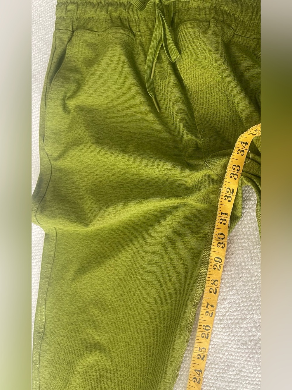 Outdoor Voices Lime Green Drawstring Joggers sz S NEW. Heathered smooth fabric. - Picture 5 of 7